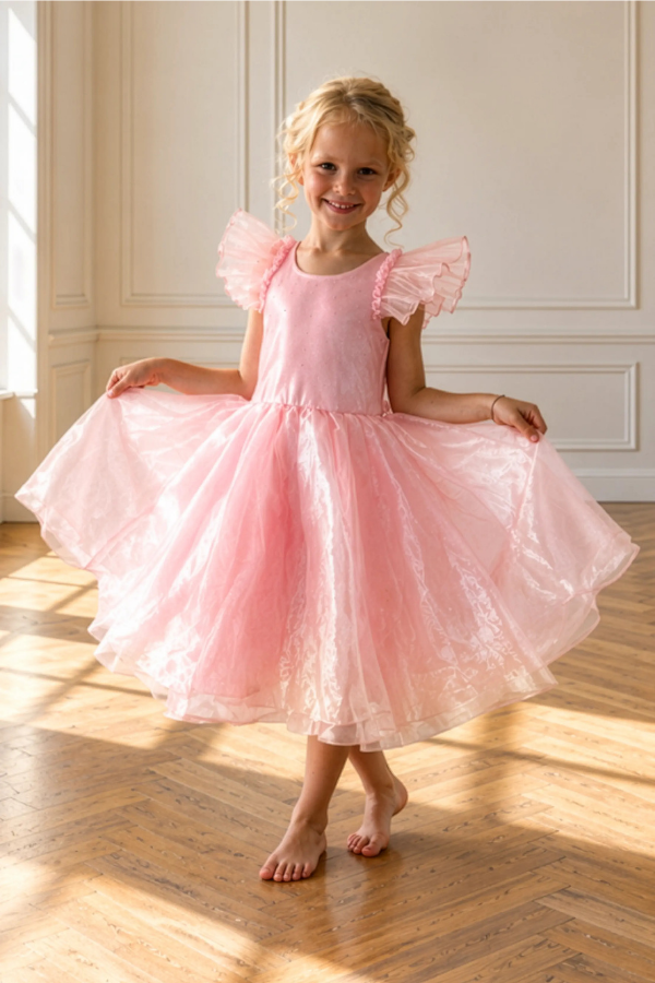 Vestido Mágico Lumina na cor Rosa Aurora