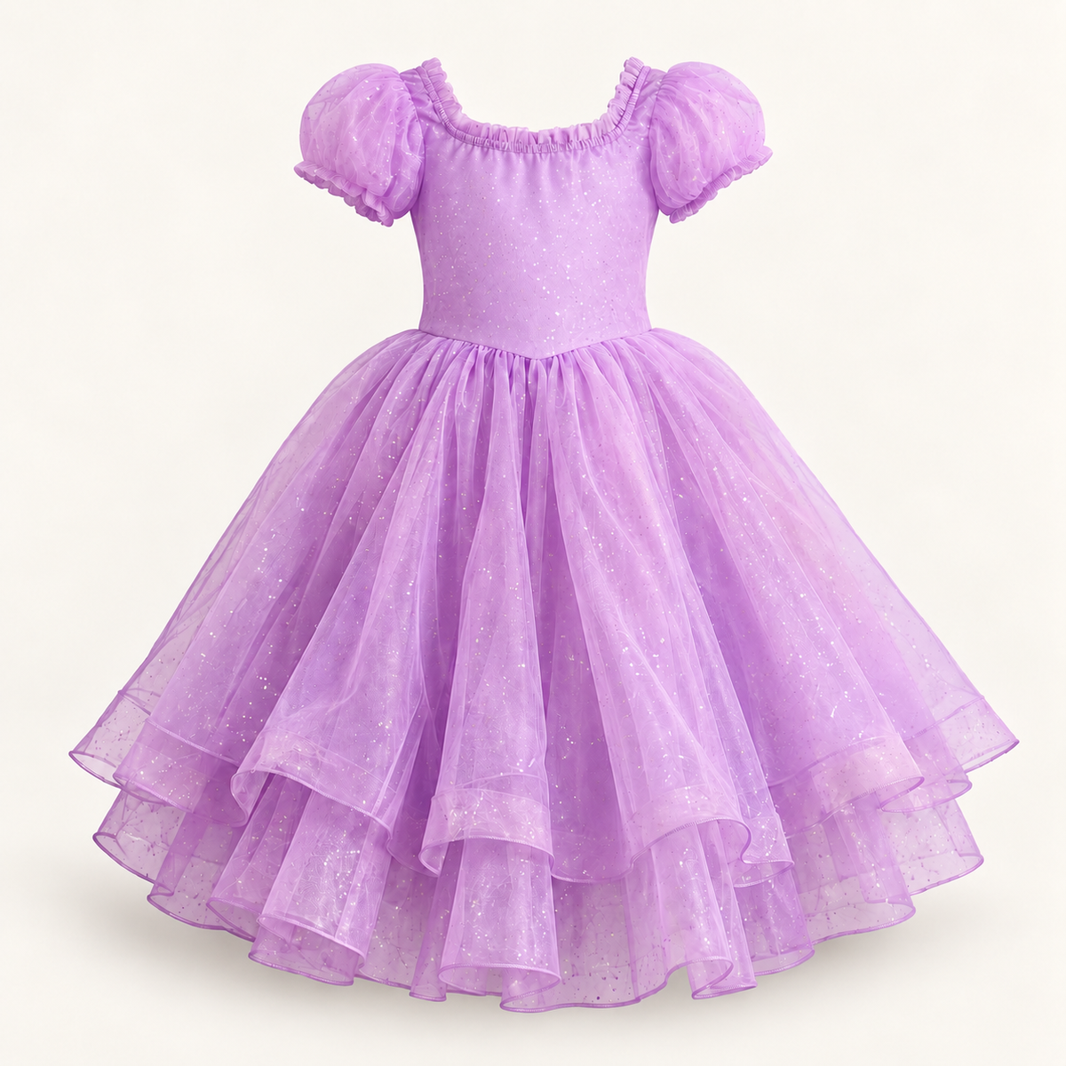 Vestido Mágico Lumina Lavanda Encantada aceso